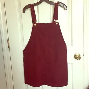 Corduroy overall dress